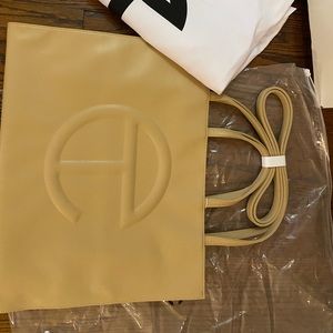 TELFAR large cream shopping bag